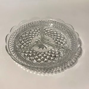 Wexford - Anchor Hocking - 3 Section Serving Tray/Relish Dish - Like New